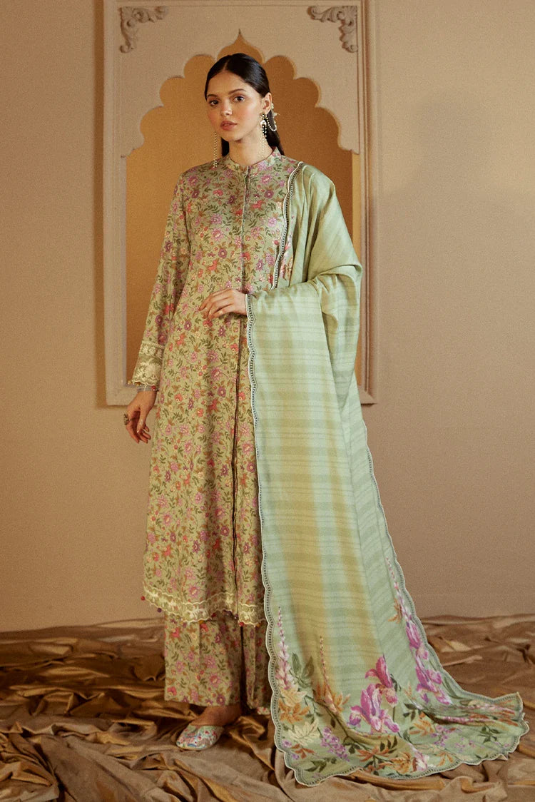 Picture of <!--fm-->Cross Stitch - Winter Unstitched Collection 2024 - Sage Bloom - Available at Raja Sahib