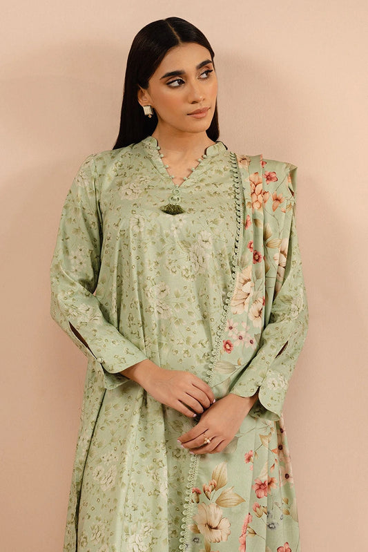 Picture of Cross Stitch - Mint Frost - 2 Piece - Available at Raja Sahib