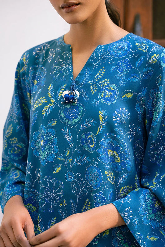 Picture of Cross Stitch - Blue Melody - 2 Piece - Available at Raja Sahib