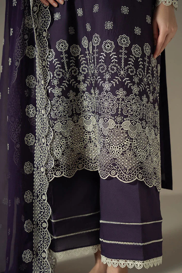 Picture of Cross Stitch - Chikankari Edit Vol 1 - Indigo Royal - Available at Raja Sahib