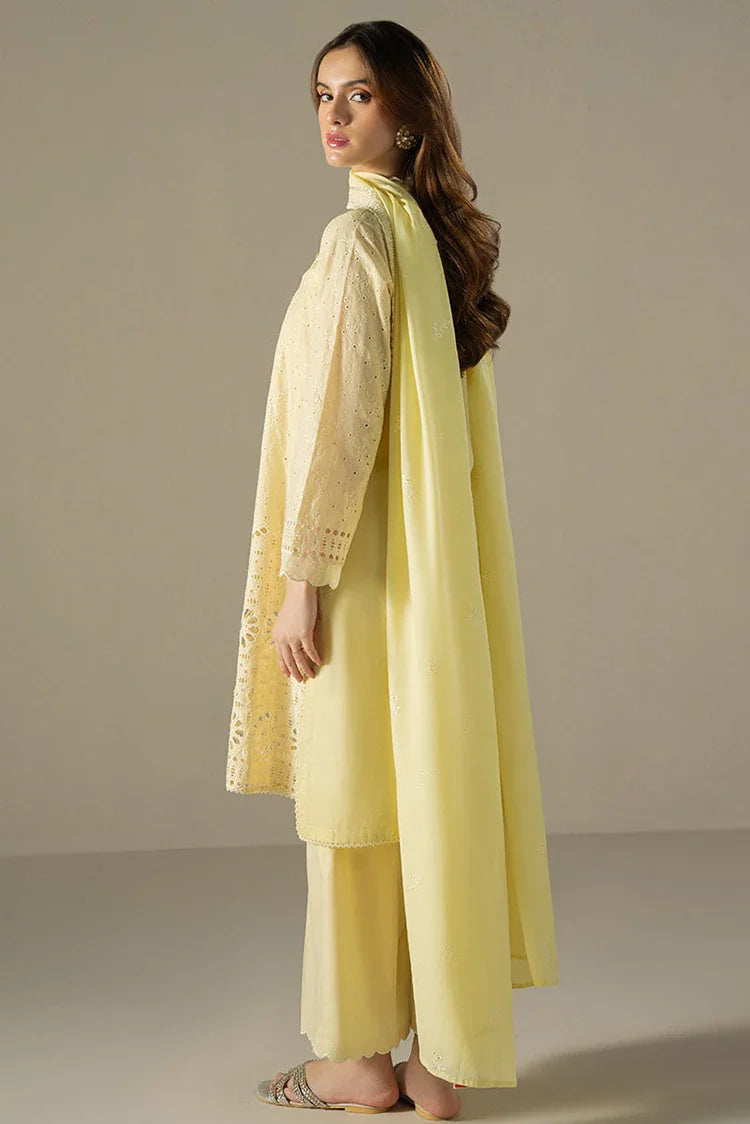 Picture of Cross Stitch - Chikankari Edit Vol 1 - Lemon Zest - Available at Raja Sahib