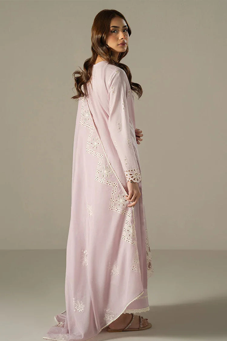 Picture of Cross Stitch - Chikankari Edit Vol 1 - Lilac Bloom - Available at Raja Sahib