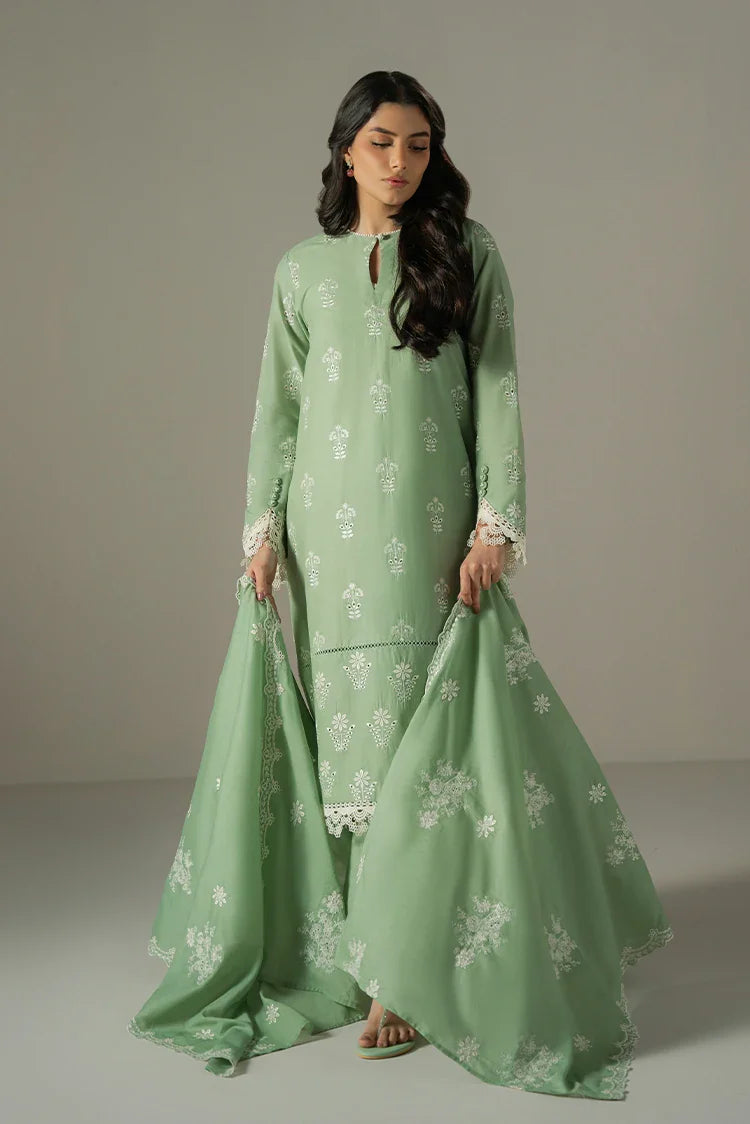 Picture of Cross Stitch - Chikankari Edit Vol 1 - Sage Garden - Available at Raja Sahib