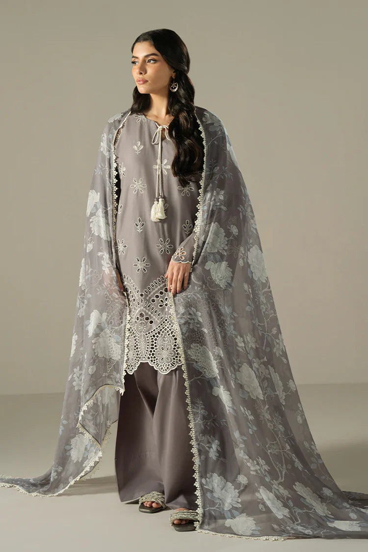 Picture of Cross Stitch - Chikankari Edit Vol 1 - Whisper Ash - Available at Raja Sahib