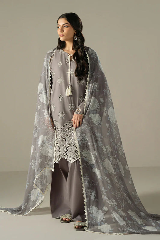 Picture of Cross Stitch - Chikankari Edit Vol 1 - Whisper Ash - Available at Raja Sahib