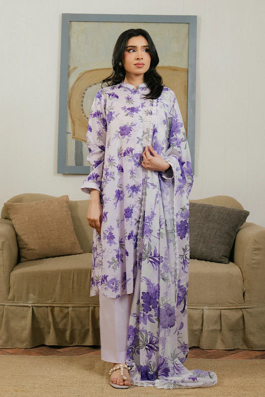 Picture of Cross Stitch - Prints Daily Lawn Collection - Floral Ardent - Available at Raja Sahib