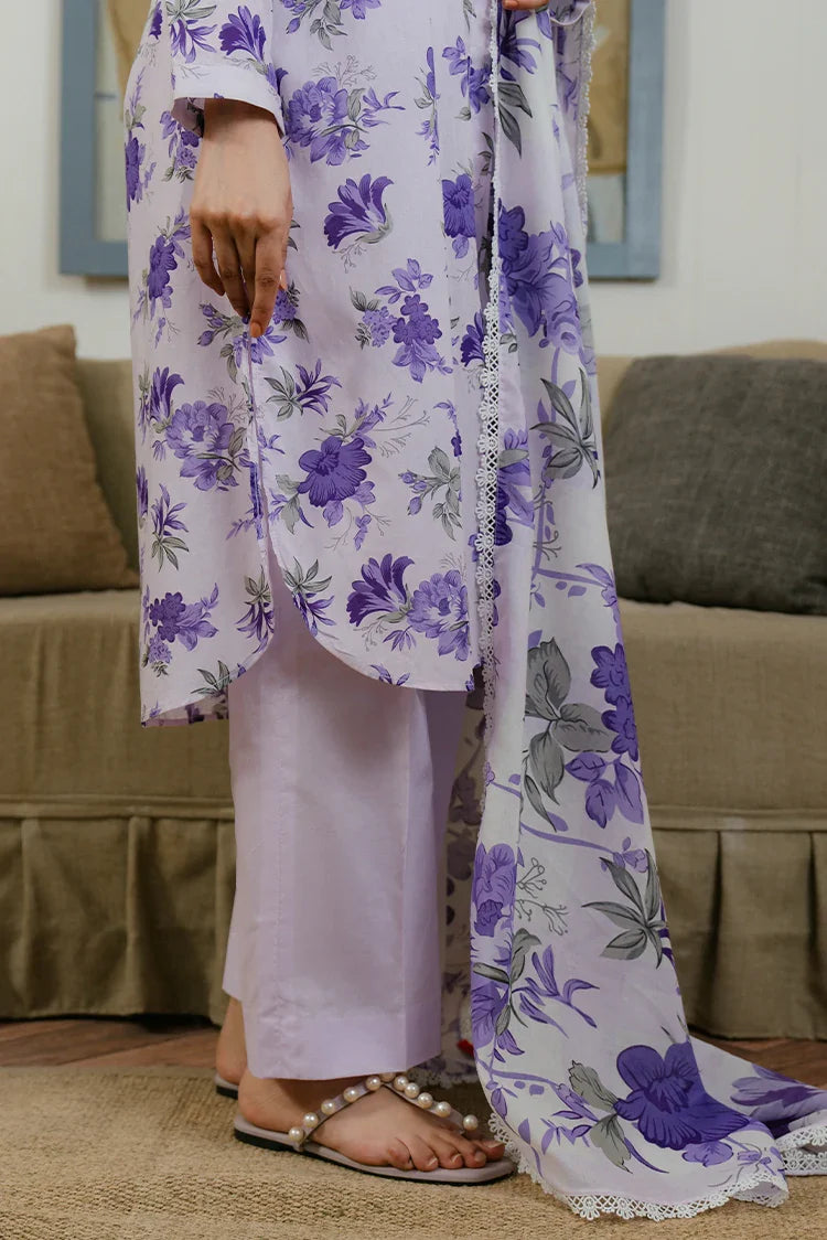 Picture of Cross Stitch - Prints Daily Lawn Collection - Floral Ardent - Available at Raja Sahib
