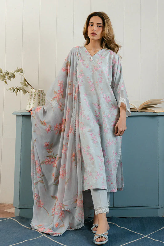 Picture of <!--cr-->Cross Stitch - Prints Daily Lawn Collection - Ice Dream - Available at Raja Sahib