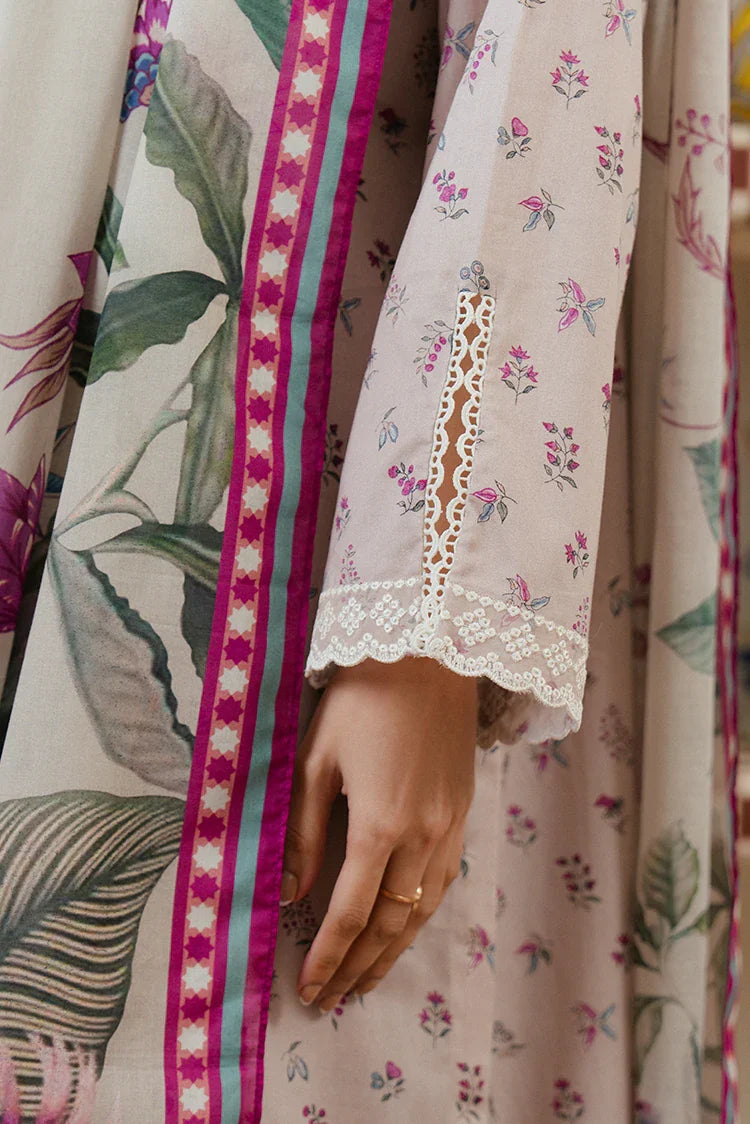 Picture of Cross Stitch - Prints Daily Lawn Collection - Lilac Horizon - Available at Raja Sahib