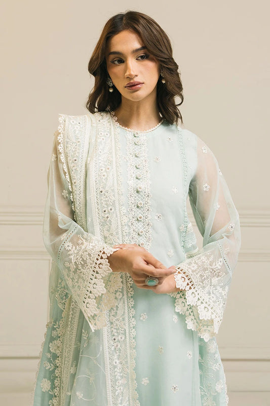 Picture of Cross Stitch - Mint Flo - 3 Piece - Available at Raja Sahib