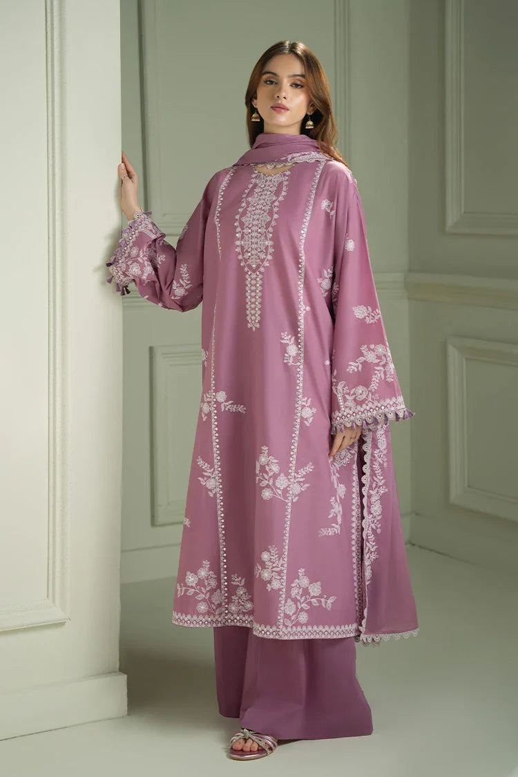 Picture of Cross Stitch - Mahiri Unstitched Embroidered Collection - Orchid Glaze - Available at Raja Sahib