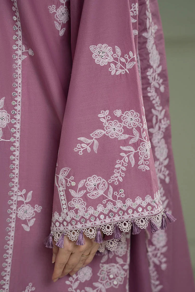 Picture of Cross Stitch - Mahiri Unstitched Embroidered Collection - Orchid Glaze - Available at Raja Sahib
