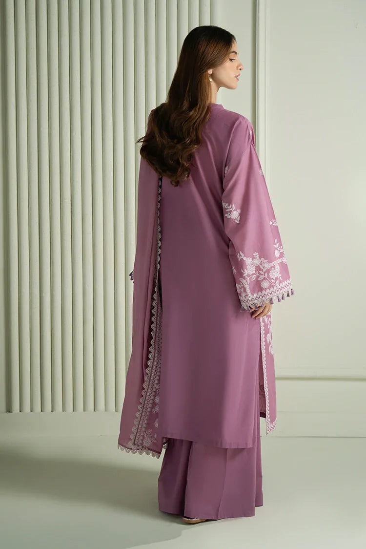 Picture of Cross Stitch - Mahiri Unstitched Embroidered Collection - Orchid Glaze - Available at Raja Sahib