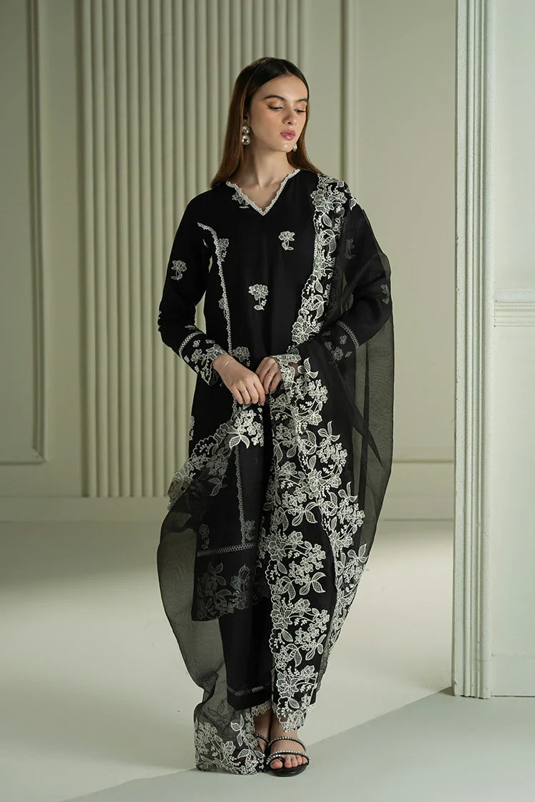 Picture of <!--ck-->Cross Stitch - Mahiri Unstitched Embroidered Collection - Raven Mesh - Available at Raja Sahib