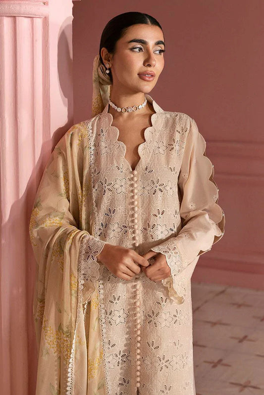 Picture of Cross Stitch - Unstitched Lawn Collection - Peach Parfait - Available at Raja Sahib