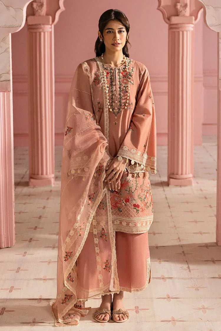 Picture of <!--cj-->Cross Stitch - Unstitched Lawn Collection - Rose Quartz - Available at Raja Sahib