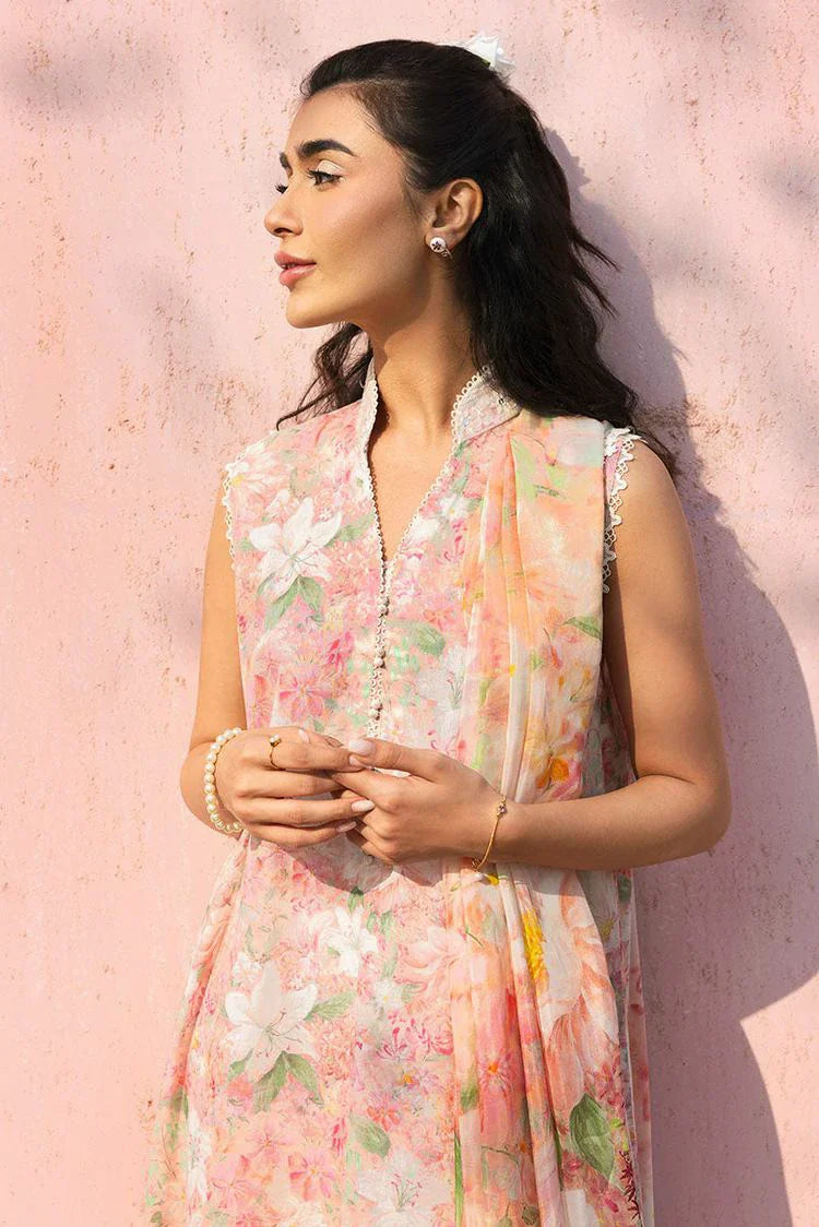 Picture of Cross Stitch - Unstitched Lawn Collection - Almond Pink - Available at Raja Sahib