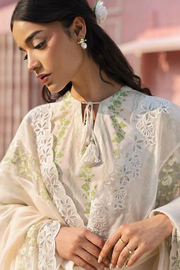 Picture of Cross Stitch - Unstitched Lawn Collection - Green Trellis - Available at Raja Sahib
