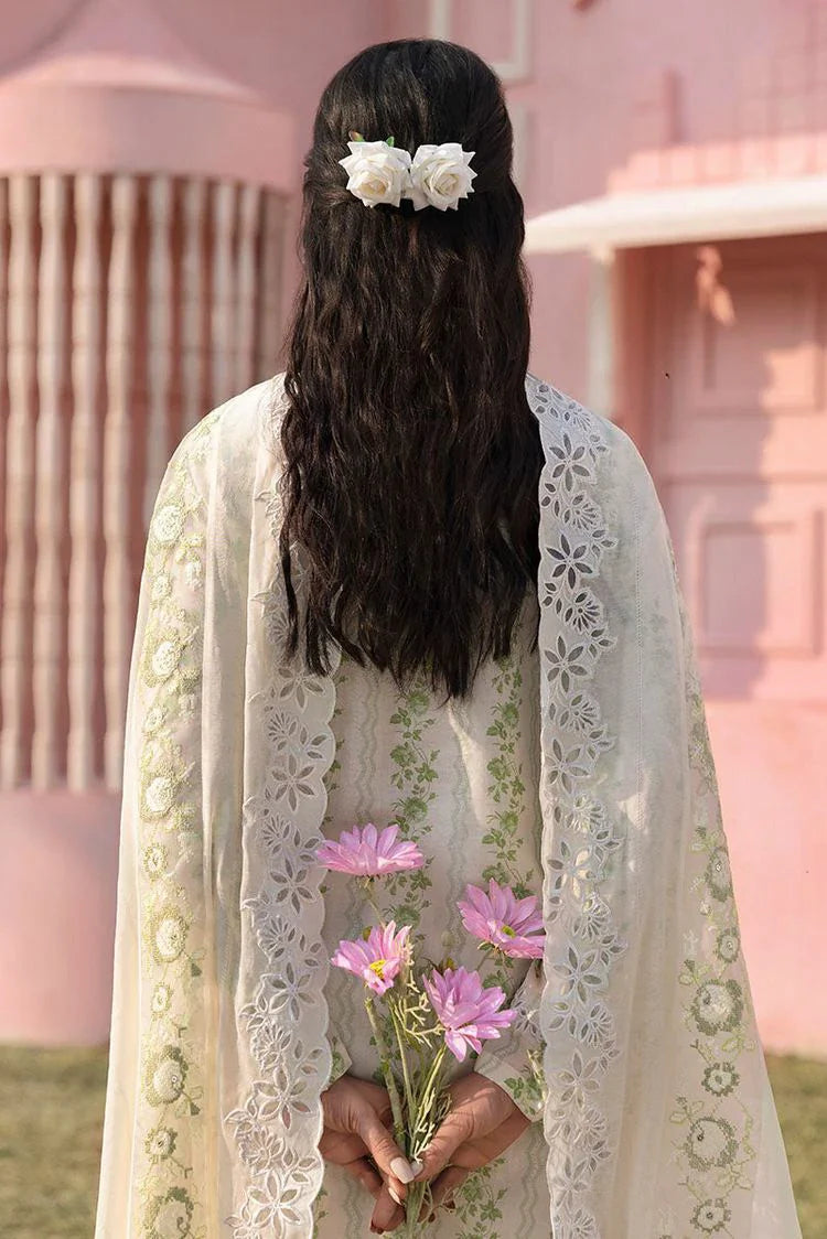 Picture of Cross Stitch - Unstitched Lawn Collection - Green Trellis - Available at Raja Sahib