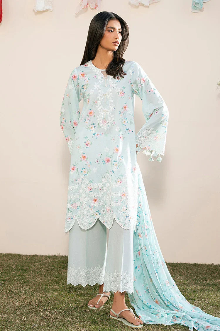 Picture of Cross Stitch - Mahiri Unstitched Embroidered Collection Vol 2 - Aqua Dew - Available at Raja Sahib