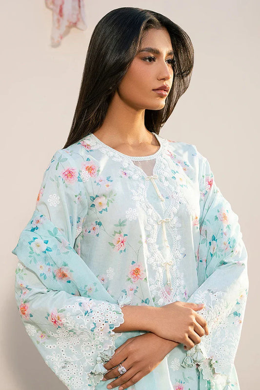 Picture of Cross Stitch - Mahiri Unstitched Embroidered Collection Vol 2 - Aqua Dew - Available at Raja Sahib