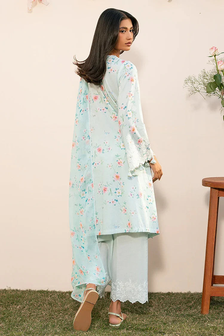 Picture of Cross Stitch - Mahiri Unstitched Embroidered Collection Vol 2 - Aqua Dew - Available at Raja Sahib