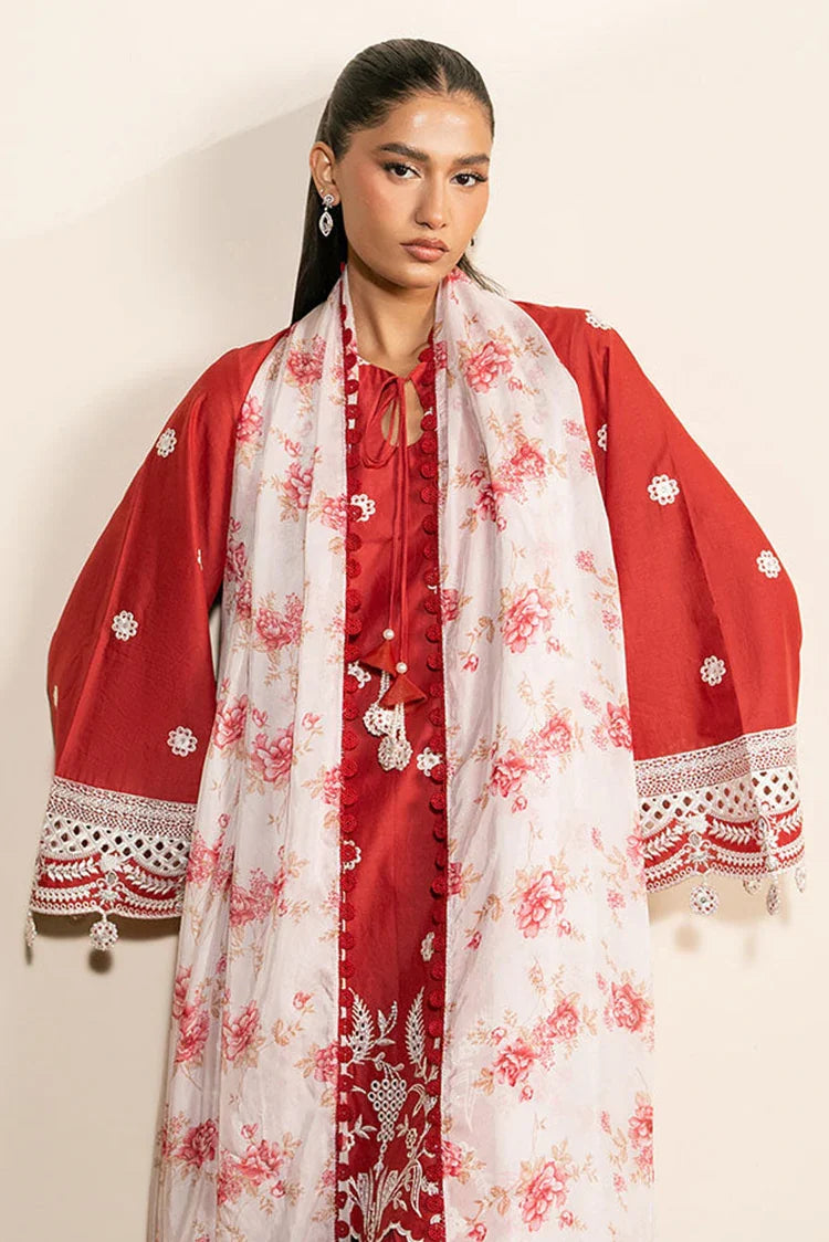 Picture of Cross Stitch - Mahiri Unstitched Embroidered Collection Vol 2 - Scarlet Garden - Available at Raja Sahib