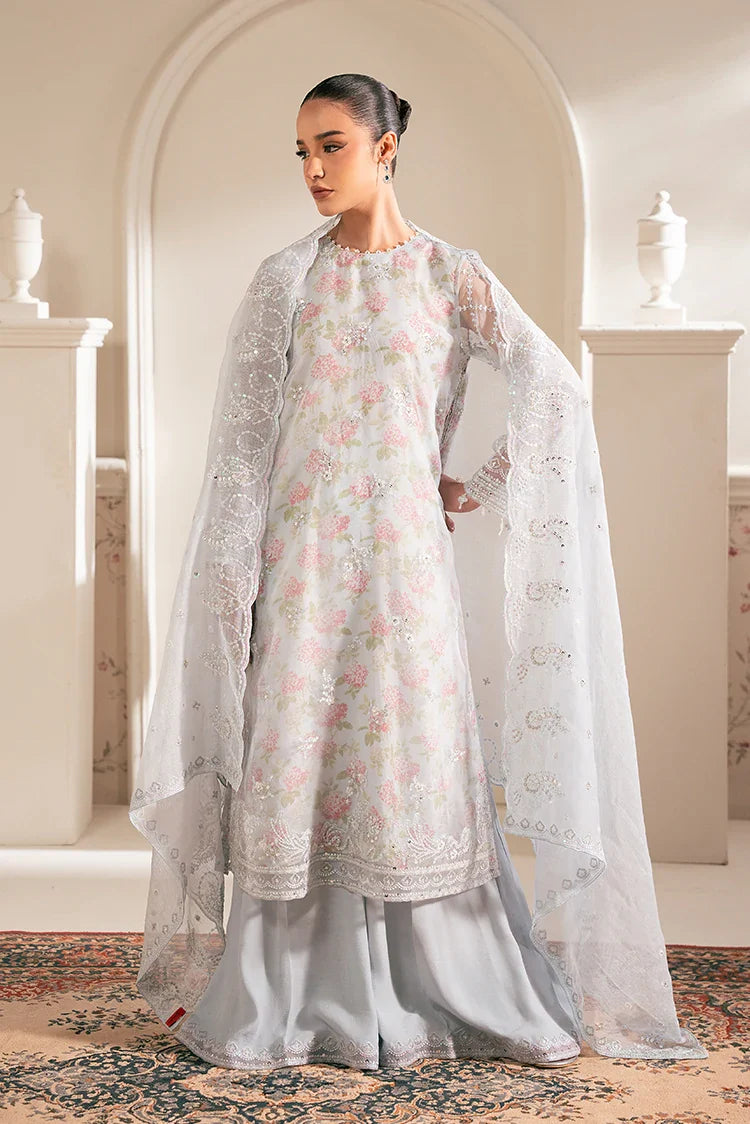 Picture of Cross Stitch - Luxe Atelier Unstitched Collection - Icy Bling - Available at Raja Sahib