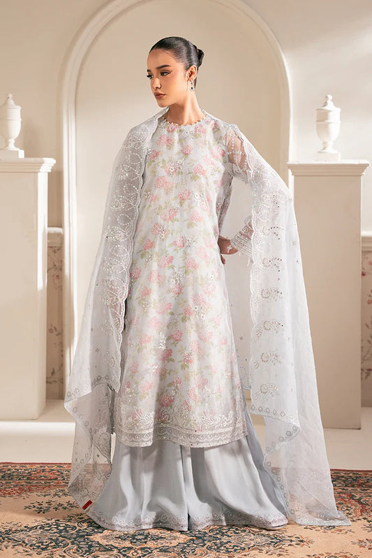 Picture of Cross Stitch - Luxe Atelier Unstitched Collection - Icy Bling - Available at Raja Sahib