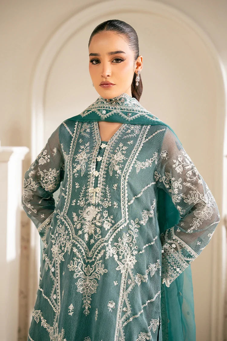 Picture of Cross Stitch - Luxe Atelier Unstitched Collection - North Sea - Available at Raja Sahib