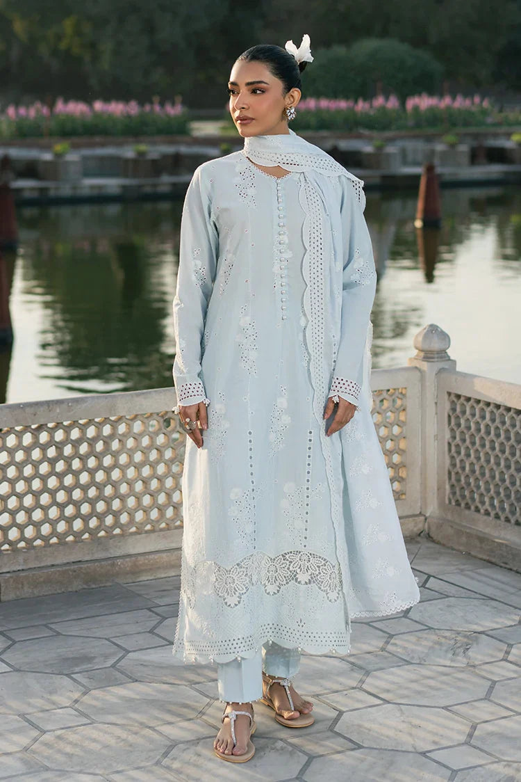Picture of Cross Stitch - Chikankari Edit Vol 2 - Aqua Haze - Available at Raja Sahib