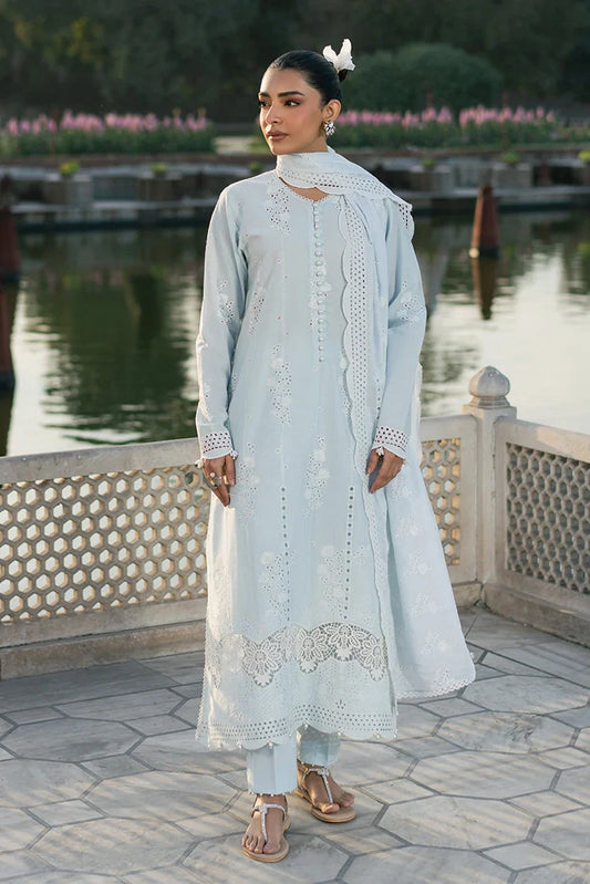 Picture of Cross Stitch - Chikankari Edit Vol 2 - Aqua Haze - Available at Raja Sahib