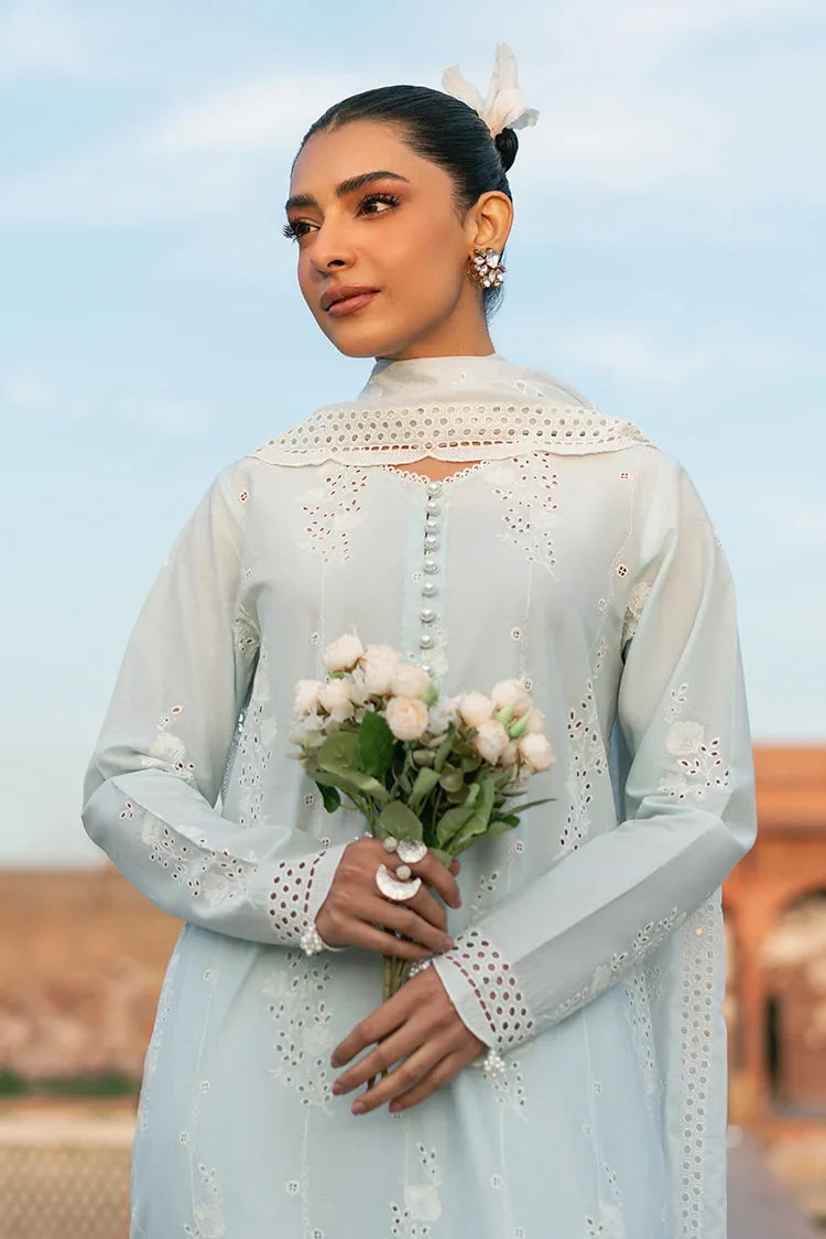 Picture of Cross Stitch - Chikankari Edit Vol 2 - Aqua Haze - Available at Raja Sahib