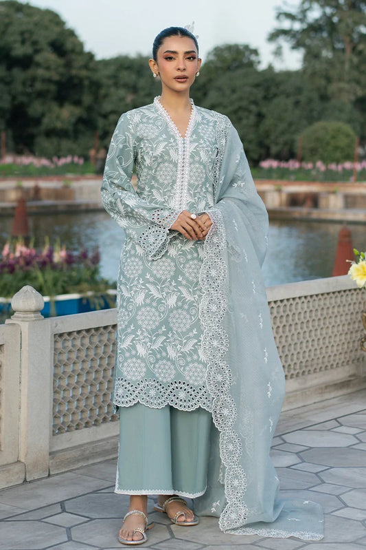 Picture of Cross Stitch - Chikankari Edit Vol 2 - Ocean Spruce - Available at Raja Sahib