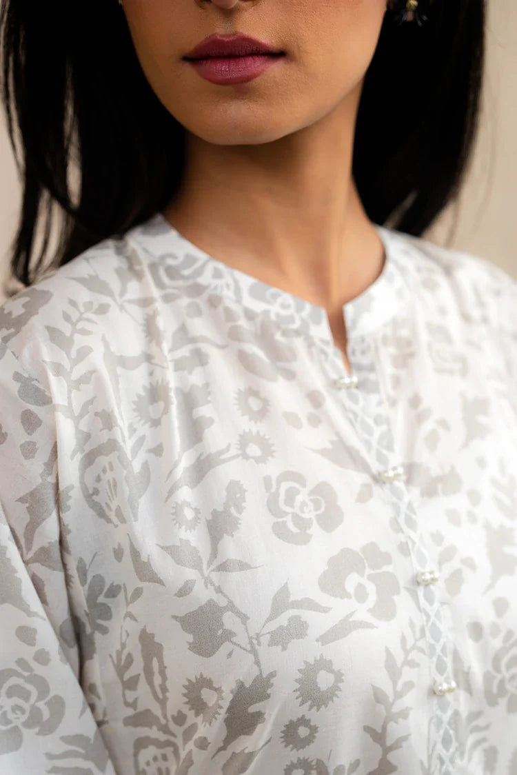 Picture of Cross Stitch - Prints Daily Lawn Collection Vol 2 - Coral Whisper - Available at Raja Sahib