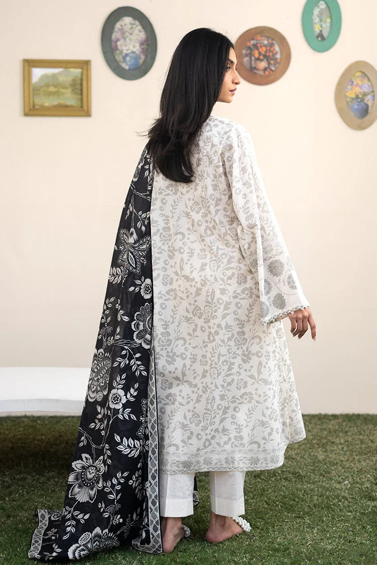 Picture of Cross Stitch - Prints Daily Lawn Collection Vol 2 - Coral Whisper - Available at Raja Sahib