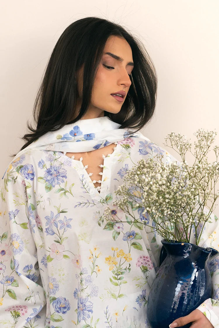 Picture of Cross Stitch - Prints Daily Lawn Collection Vol 2 - Orchid Flare - Available at Raja Sahib