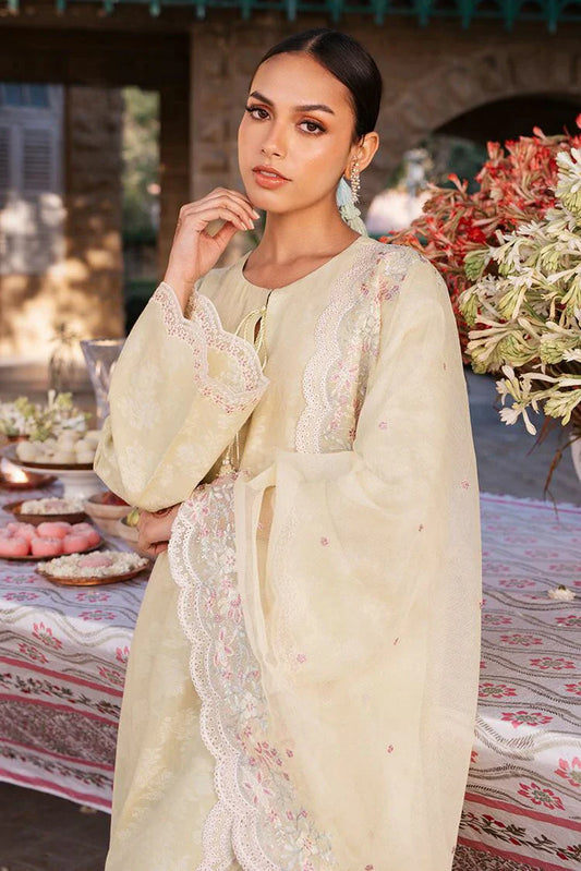 Picture of Cross Stitch - Unstitched Eid Lawn Collection - Jasmine Green - Available at Raja Sahib