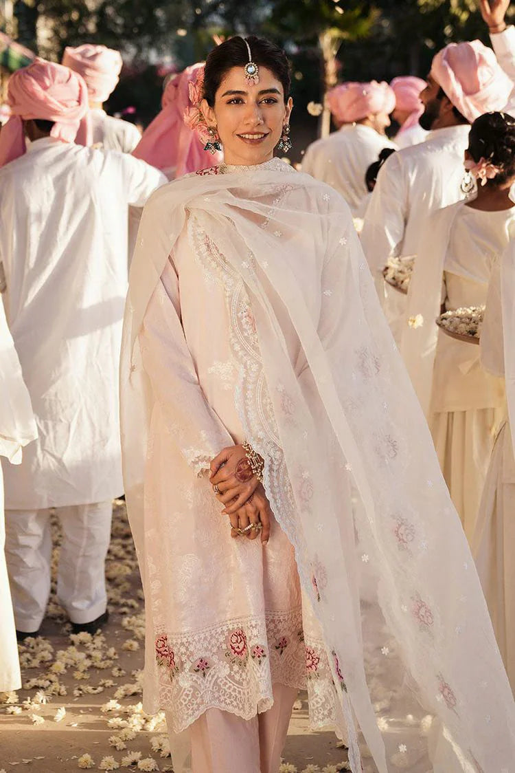 Picture of Cross Stitch - Unstitched Eid Lawn Collection - Pale Pink - Available at Raja Sahib