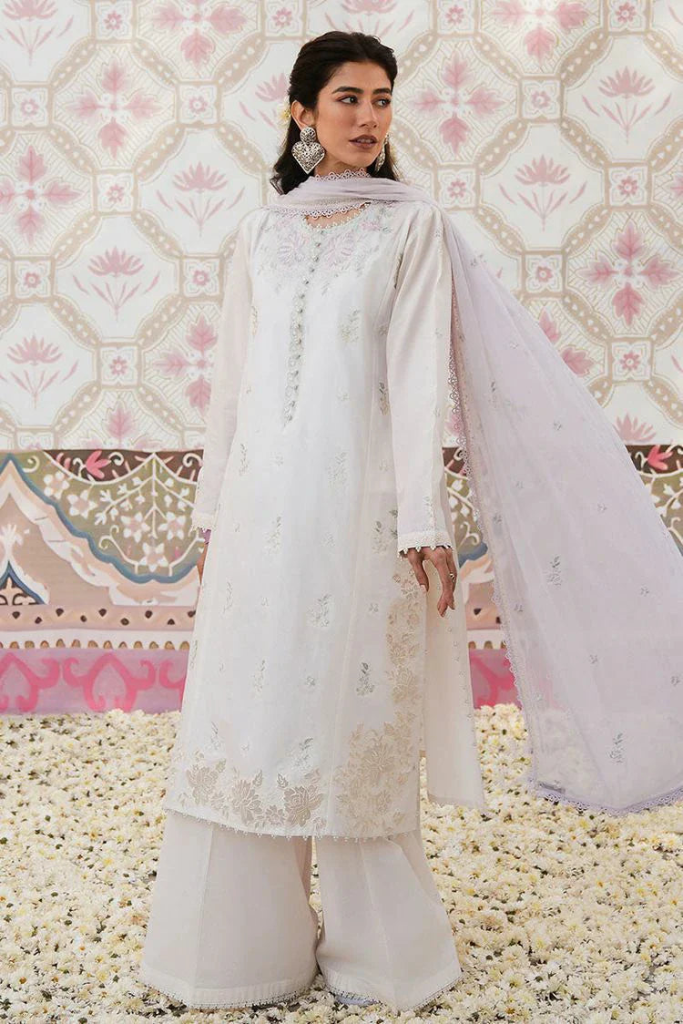 Picture of Cross Stitch - Unstitched Eid Lawn Collection - Ivory Whisper - Available at Raja Sahib