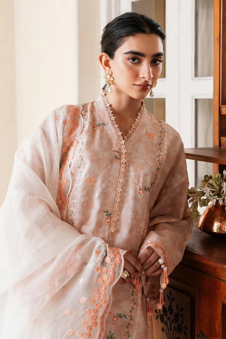 Picture of Cross Stitch - Unstitched Eid Lawn Collection - Soft Salmon - Available at Raja Sahib