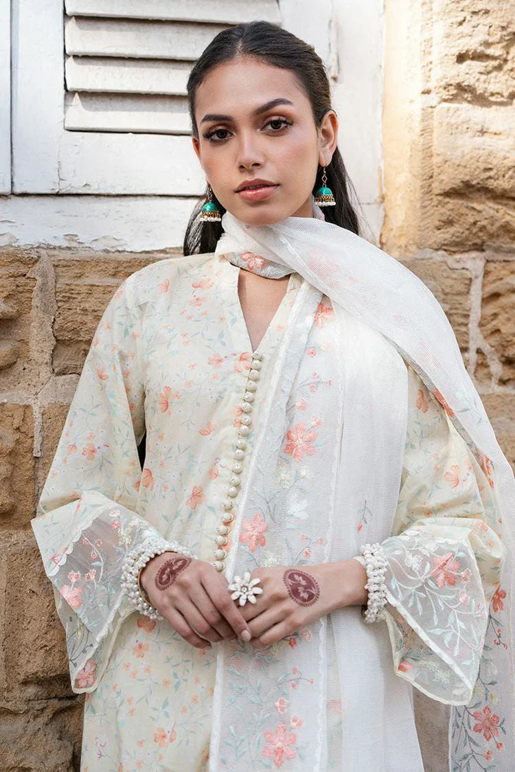 Picture of Cross Stitch - Unstitched Eid Lawn Collection - Lime Dew - Available at Raja Sahib