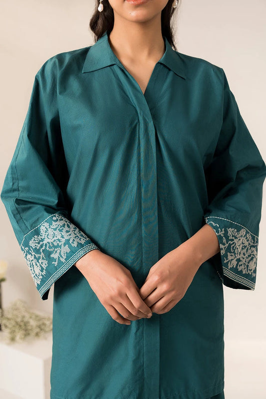 Picture of Cross Stitch - Teal Tapestry - 2 Piece - Available at Raja Sahib