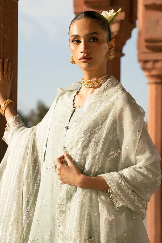 Picture of Cross Stitch - Mint Haze - 3 Piece - Available at Raja Sahib
