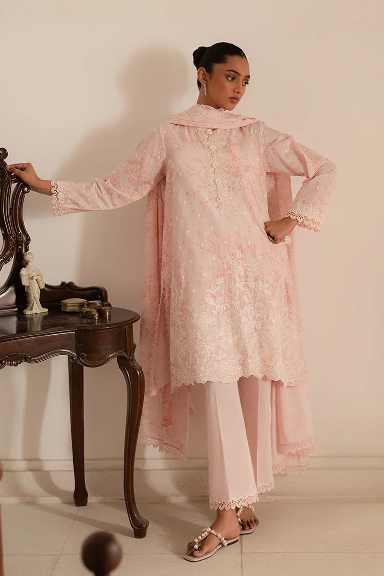 Picture of Cross Stitch - Mahiri Unstitched Embroidered Collection Vol 3 - Peach Pearl - Available at Raja Sahib