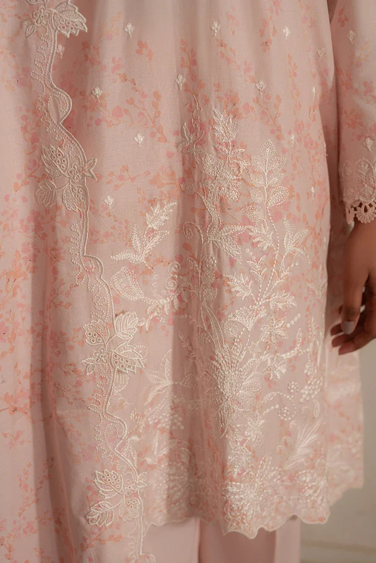 Picture of Cross Stitch - Mahiri Unstitched Embroidered Collection Vol 3 - Peach Pearl - Available at Raja Sahib