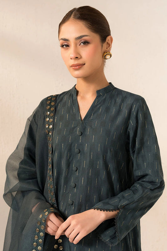 Picture of Cross Stitch - Smoke Green - 2 Piece - Available at Raja Sahib