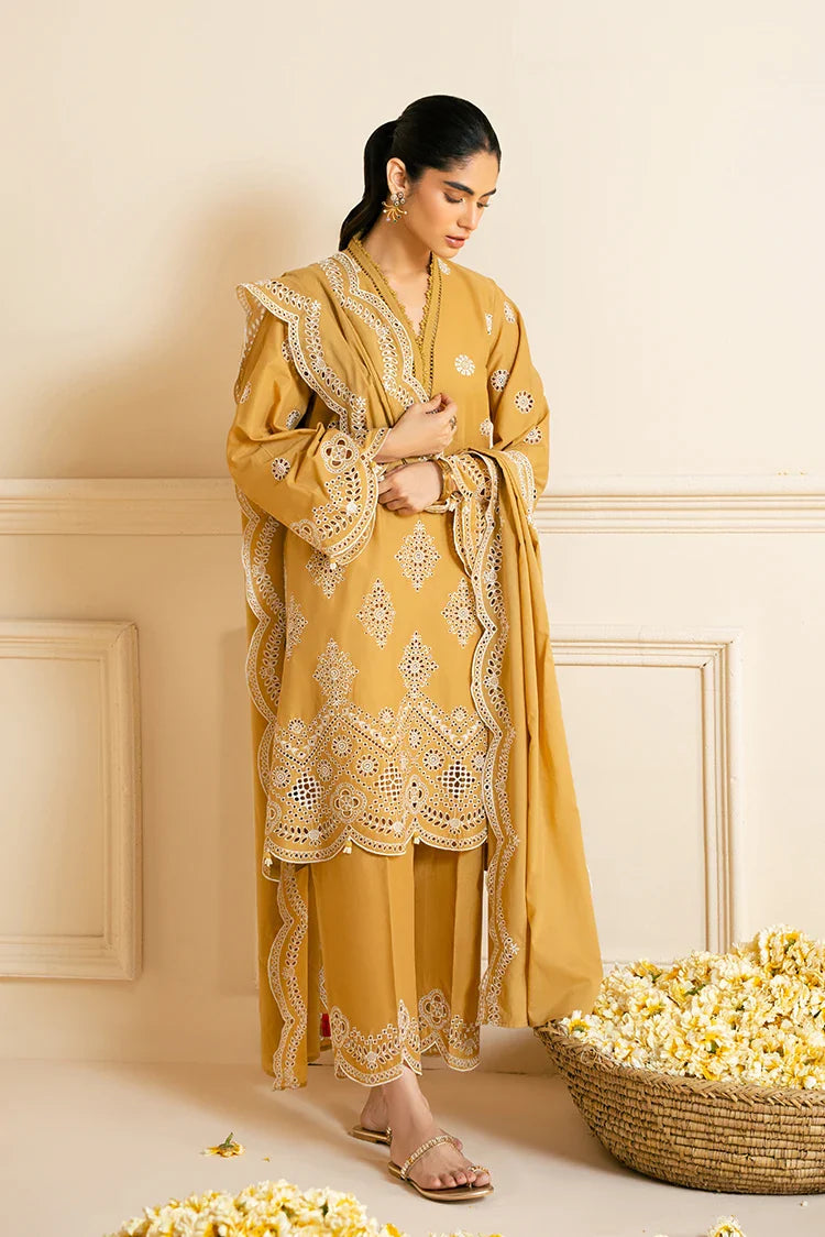 Picture of <!--be-->Cross Stitch - Chikankari Edit Vol 3 - Meadow Gold - Available at Raja Sahib