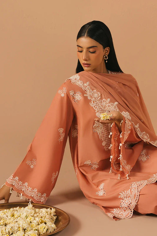 Picture of <!--z-->Cross Stitch - Mahiri Unstitched Embroidered Collection Vol 4 - Coral Charm - Available at Raja Sahib