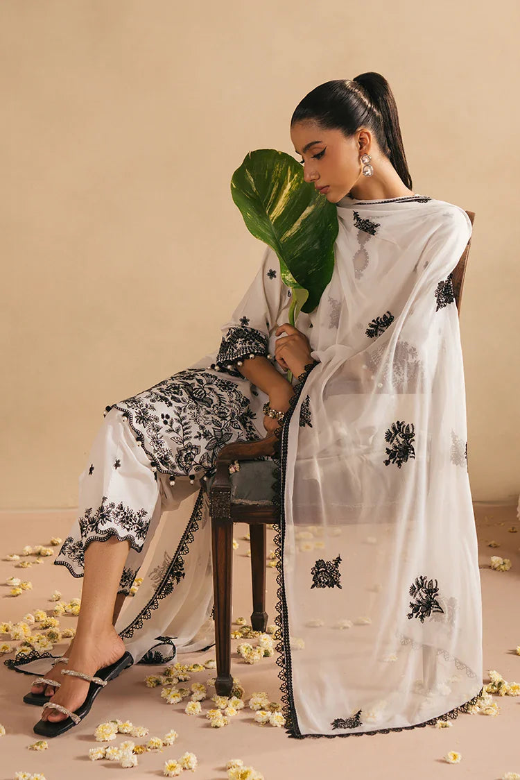 Picture of <!--t-->Cross Stitch - Mahiri Unstitched Embroidered Collection Vol 4 - Monochrome Bliss - Available at Raja Sahib